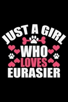 Just A Girl Who Loves Eurasier: Cool Eurasier Dog Journal Notebook - Gifts Idea for Eurasier Dog Lovers Notebook for Men & Women. 166199783X Book Cover