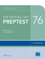 The Official LSAT Preptest 76: (oct. 2015 LSAT) 0986086215 Book Cover
