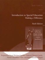 Introduction to Special Education: Making a Difference (Study Guide), 6th Edition 0205498817 Book Cover
