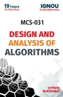 MCS-031 Design And Analysis Of Algorithm 8189086723 Book Cover