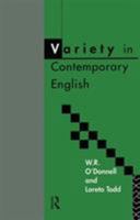 Variety in contemporary English 0415084377 Book Cover