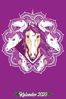Kalender 2020: Kalender DIN A5 2020 1 Tag = 1 Seite mit gro�em Tagesplaner und gro�artiger �bersicht. Monats�bersicht, Erinnerung und Notizen in diesem Kalenderbuch. Einhorn Mandala Einhorn fans 1677561009 Book Cover