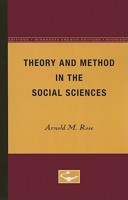 Theory and Method in the Social Sciences 0816660026 Book Cover