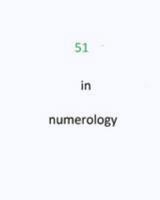 51 in numerology 149955088X Book Cover