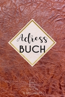 Adressbuch Leder: Kontaktbuch A5 zum eintragen von Adressen und Telefonnummern | Telefonbuch klein | imitative Lederoptik (German Edition) 1696269997 Book Cover