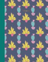 Notebook: Wide Ruled Primary Composition Book with Cute Cactus Cover Design 1073582078 Book Cover