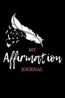 My Affirmation Journal: Abundance Black Feather 1704088550 Book Cover