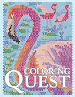 Coloring Quest: Activity Puzzle Color by Number Book for Adults Relaxation and Stress Relief 172236940X Book Cover