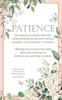 Word of the Year Planner and Goal Tracker: PATIENCE - The capacity to display tolerance and understanding. 52 weekly pages for planning goals 1676960902 Book Cover