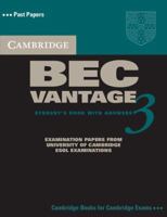 Cambridge BEC Vantage 3 Self Study Pack 0521672007 Book Cover