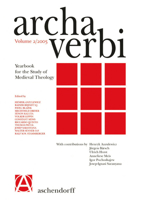 Archa Verbi. Yearbook for the Study of Medieval Theology 3402008416 Book Cover