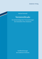 Verisimilitudo: Die Epistemologischen Voraussetzungen Der Gotteslehre Peter Abaelards 3050056606 Book Cover