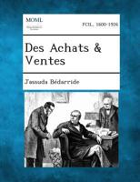 Des Achats & Ventes 128734092X Book Cover