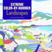 Extreme Color-by-Number: Landscapes (Design Originals) 24 Challenging Designs including Mountains, Rivers, Valleys, Seaside Villages, Jungles, Deserts, and More with Light Numbers & Perforated Pages 149720450X Book Cover