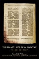 Williams' Hebrew Syntax 0802094295 Book Cover