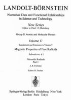 Nitroxide Radicals / Nitroxid-Radikale 1 3540194053 Book Cover