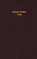 Notary Public Log (Logbook, Journal - 96 Pages, 5 X 8 Inches): Notary Public Logbook (Deep Wine Cover, Small) 1545166285 Book Cover