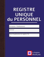 Registre Unique du Personnel: pour entreprise - Grand Format (French Edition) B085KBRWP4 Book Cover