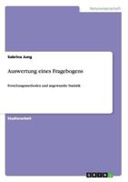 Auswertung eines Fragebogens: Forschungsmethoden und angewandte Statistik 3656309205 Book Cover
