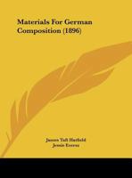 Materials For German Composition 1149747129 Book Cover