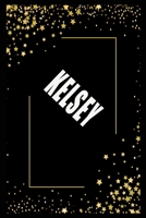 KELSEY (6x9 Journal): Lined Writing Notebook with Personalized Name, 110 Pages: KELSEY Unique personalized planner Gift for KELSEY Golden Journal, Thoughtful Cool Present for KELSEY ( KELSEY notebook) 1661931588 Book Cover