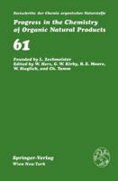 Fortschritte Der Chemie Organischer Naturstoffe / Progress in the Chemistry of Organic Natural Products 3709192447 Book Cover