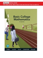 Basic College Mathematics -- MyLab Math with Pearson eText Access Code 0135840651 Book Cover
