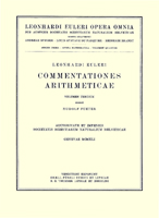 Commentationes Arithmeticae: 1st Part 376431401X Book Cover