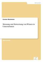 Messung Und Bewertung Von Wissen in Unternehmen 3838650255 Book Cover