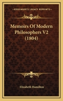 Memoirs Of Modern Philosophers V2 1436884985 Book Cover