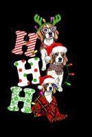 h h h: HO HO HO Beagle Dog Funny Santa Hat Christmas Journal/Notebook Blank Lined Ruled 6x9 100 Pages 1695403797 Book Cover