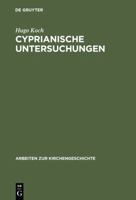 Cyprianische Untersuchungen 3110981793 Book Cover