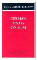 German Essays on Film (German Library) 0826415075 Book Cover