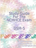 Study Guide for the Ncmhce Exam Dsm-5 130482635X Book Cover