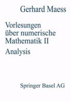Vorlesungen Uber Numerische Mathematik: II. Analysis 3034860188 Book Cover