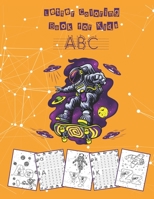 Letter Coloring Book for Kids: Workbook Learn to Write, Trace and Color the Alphabet in Space B09TDW7TYL Book Cover