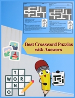 Best Crossword Puzzles with Answers: Greatest fun and Entertaining Puzzles Book B093N2CQ9J Book Cover