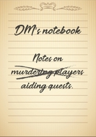 DM's notebook: College Ruled Role Playing Gamer Paper: RPG Journal Quest Book 1711265489 Book Cover
