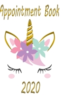 Unicorn Appointment Book 2020 gold: daily Calendar 2020 Size 6x9inch daily weekly monthly 366pages rainbow 1670282171 Book Cover