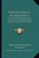 Placita Anglo-normannica 1164940244 Book Cover