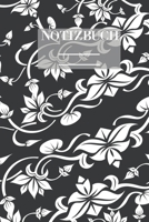 Notizbuch Garten Muster Pattern Pflanzen Blumen Pflanze Flower Blüte Schwarz Weiss: • 111 Seiten  • EXTRA Kalender 2020 •  Einzigartig •  Kariert • ... • Geschenk • Geschenkidee (German Edition) 1670860205 Book Cover