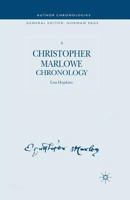 A Christopher Marlowe Chronology (Author Chronologies) 1349519197 Book Cover