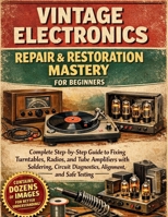 Vintage Electronics Repair & Restoration Mastery for Beginners: Complete Step-by-Step Guide to Fixing Turntables, Radios, and Tube Amplifiers with ... Diagnostics, Alignment, and Safe Testing B0GVBLCTFJ Book Cover