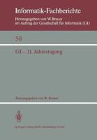 Jahrestagung, 11th, 1981 (Gesellschaft Fur Informatik//Jahrestagung) 354010884X Book Cover