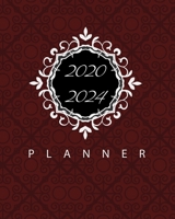 2020-2024 Planner: Red Cover, 5 year Monthly Planner 60 Months Appointment Calendar Business Planners and Journal Agenda Schedule Organizer Logbook With Holidays and Inspirational Quotes 1687867496 Book Cover