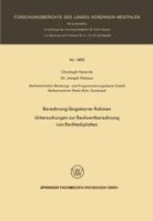Berechnung Langsstarrer Rahmen / Untersuchungen Zur Beulwertberechnung Von Rechteckplatten 366306218X Book Cover