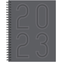 Classic Charcoal 2023 8.5 X 11 Softcover Weekly Planner 1549230077 Book Cover