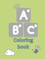 ABC coloring book: -black-white alphabetbook for kids B08P2S1J85 Book Cover