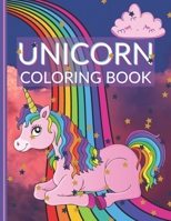 Unicorn Coloring Book: For Kind and Beautiful Girls & Kids Ages 4-8, Suitable for Fun Activities B08P2WMMPK Book Cover