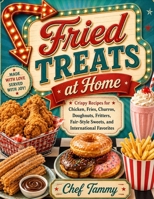 Fried Treats at Home: Crispy Recipes for Chicken, Fries, Churros, Doughnuts, Fritters, Fair-Style Sweets, and Global Favorites B0HFMLLLXM Book Cover